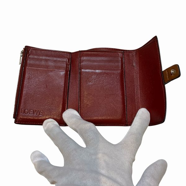ロエベ レザー三つ折り財布