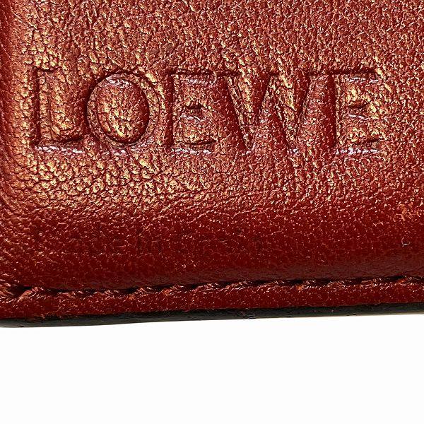 ロエベ バーティカルウォレット レザー三つ折り財布