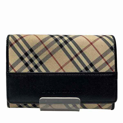 バーバリー ノバチェック キャンバス レザー 財布