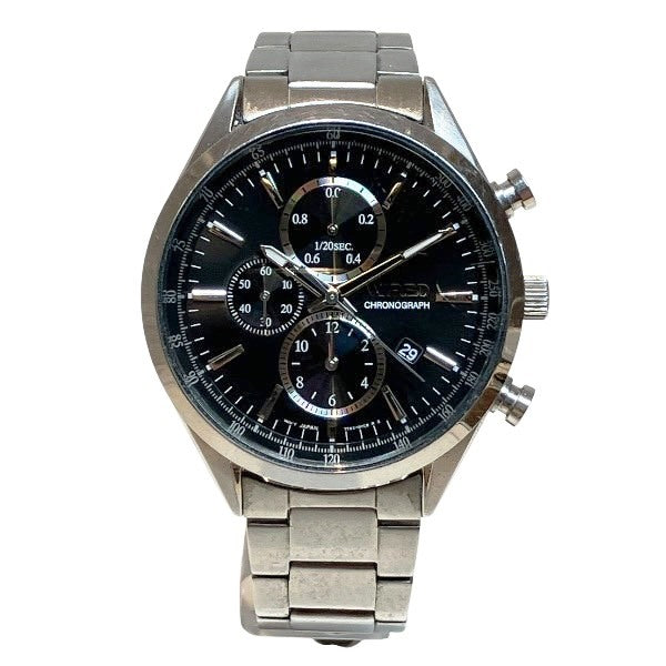 セイコー WIRED ステンレス スチール クロノグラフ