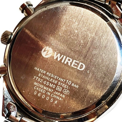 セイコー WIRED ステンレス スチール クロノグラフ