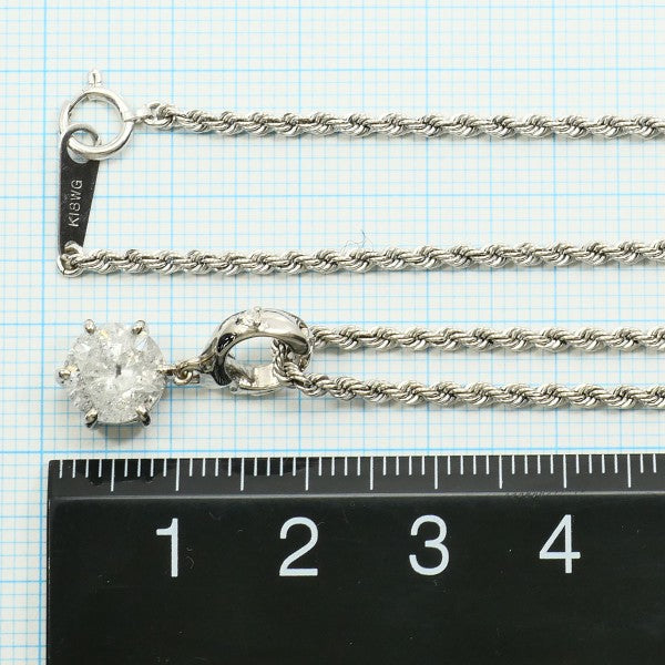 Au750ホワイトゴールドダイヤモンドネックレス