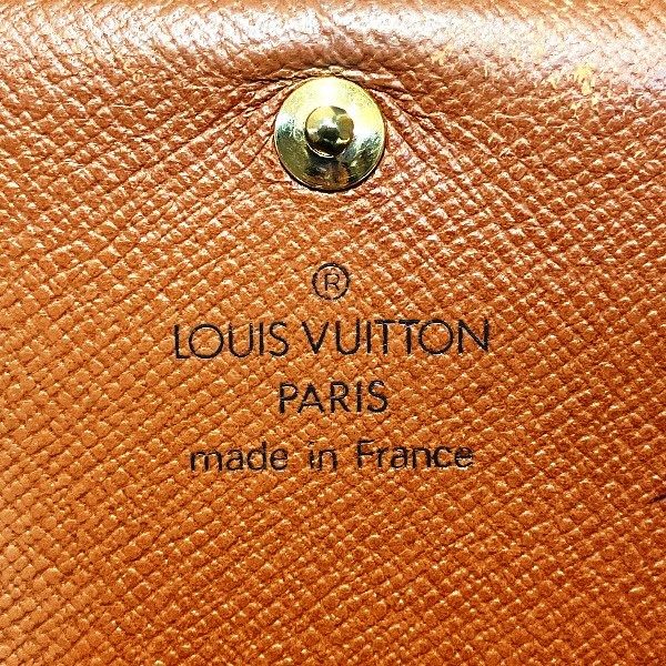 ルイヴィトン ポルトモネビエトレゾール モノグラム 二つ折り財布