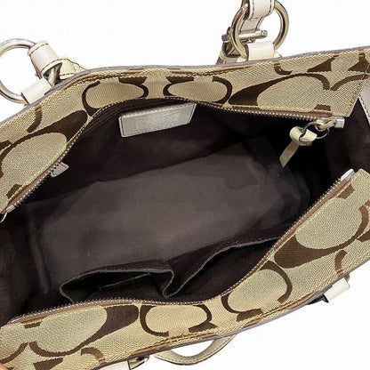 コーチ シグネチャー キャンバス ハンドバッグ