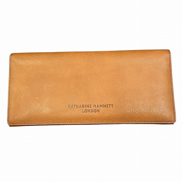 キャサリンハムネット レザー長財布