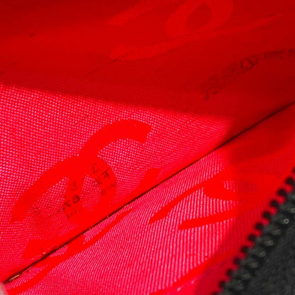 シャネル カンボンライン レザー長財布