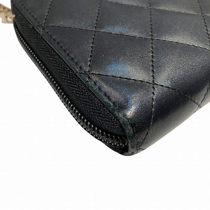 シャネル カンボンライン レザー長財布