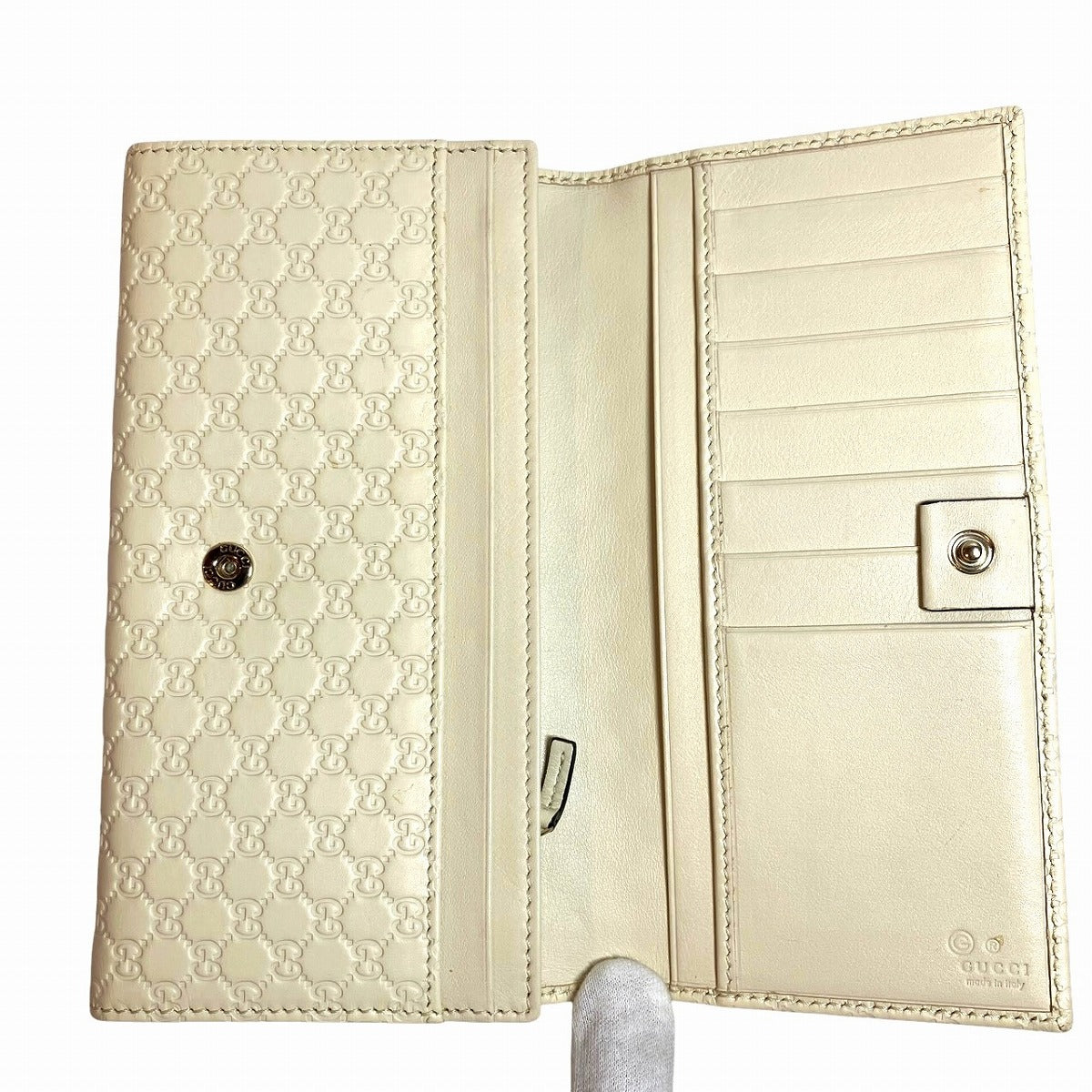 グッチ マイクログッチシマ レザー 長財布