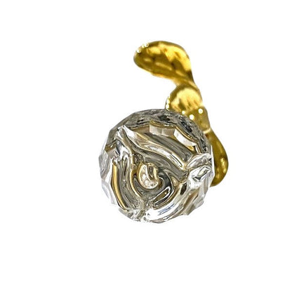 スワロフスキー クリスタル ローズ ブローチ