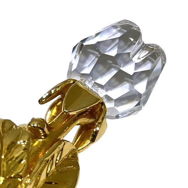 スワロフスキー クリスタル ローズ ブローチ