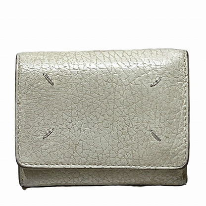 メゾンマルジェラ ZIP COMPACT TRI FOLD WALLET レザー財布