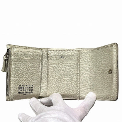 メゾンマルジェラ ZIP COMPACT TRI FOLD WALLET レザー 財布