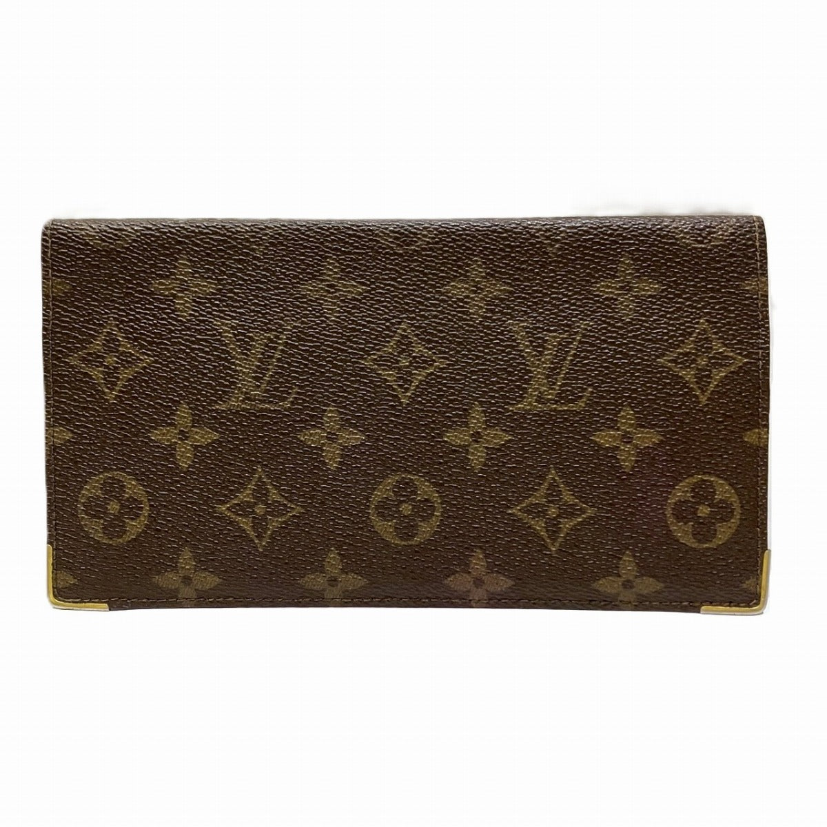 ルイヴィトン ポルトシェキエダブル モノグラム 財布