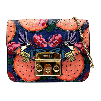 フルラ メトロポリス レザー ショルダー バッグ