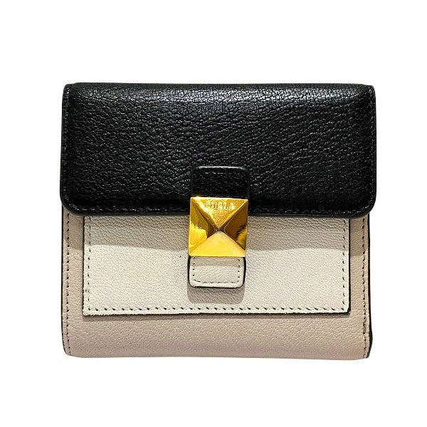 フルラ ディーバ レザー 三つ折り財布