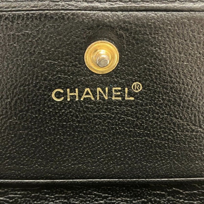 シャネル レザー三つ折り財布