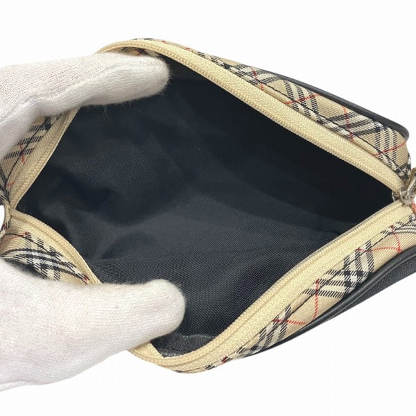 バーバリー ノバ チェック ナイロン ポーチ