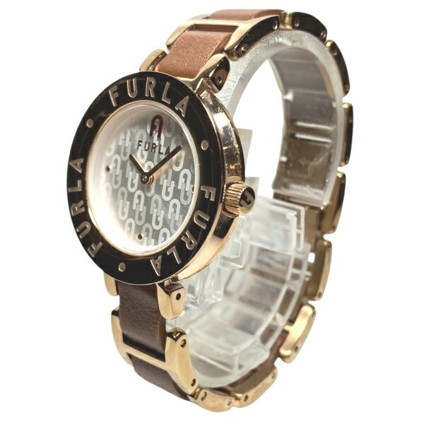 フルラ エッセンシャル ステンレススチール レザー 腕時計