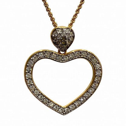 スワロフスキー ハート クリスタル ネックレス