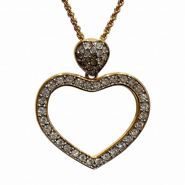 スワロフスキー ハート クリスタル ネックレス