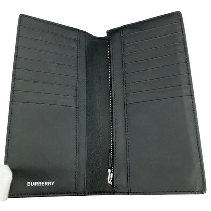 バーバリー ノバチェック レザー長財布