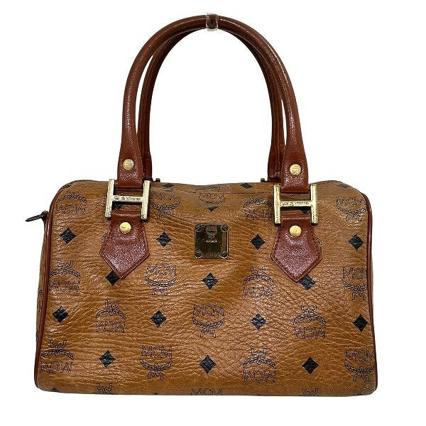 MCM ビセトス PVC レザー 2way ハンドバッグ