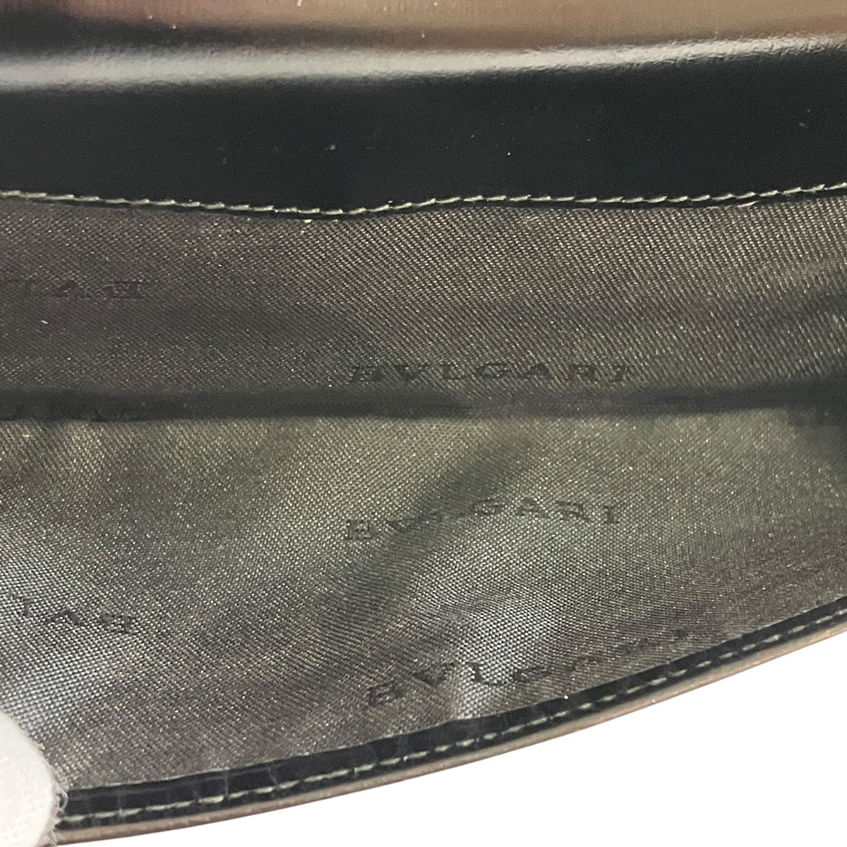 ブルガリ レザー三つ折り財布