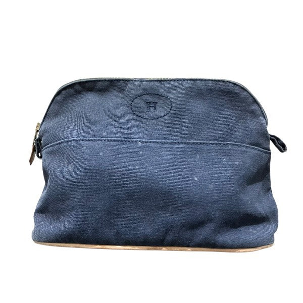 エルメス ボリード ポーチ コットン キャンバス クラッチ バッグ