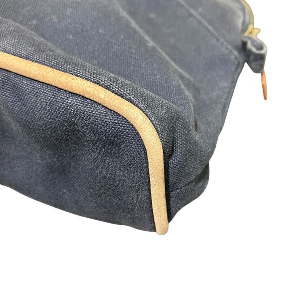 エルメス ボリード ポーチ コットン キャンバス クラッチ バッグ