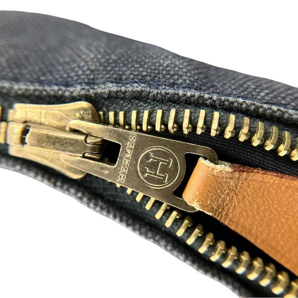 エルメス ボリード ポーチ コットン キャンバス クラッチ バッグ