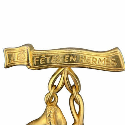 エルメス スケートシューズ モチーフ ブローチ