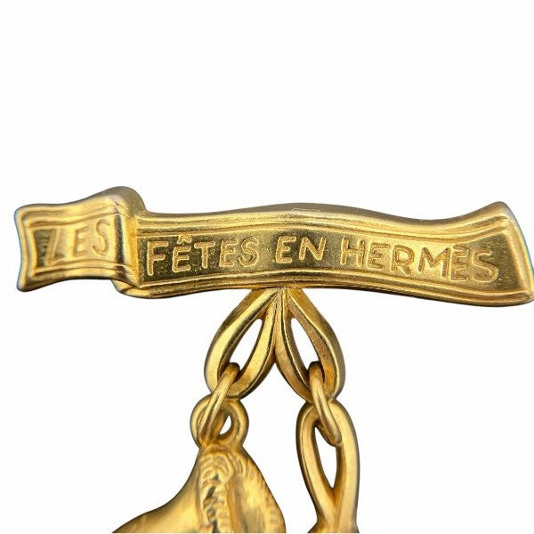 エルメス スケートシューズ モチーフ ブローチ