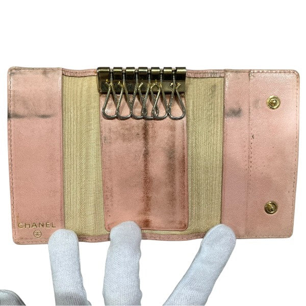 シャネル ココ マーク キャビア キーケース