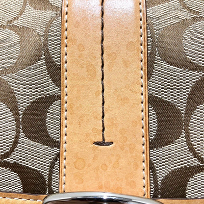 コーチ ソーホー キャンバスレザーショルダーバッグ