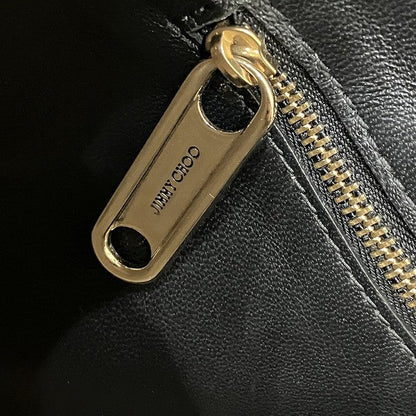 Jimmy Choo ツイスト イースト ウエスト レザー トート バッグ