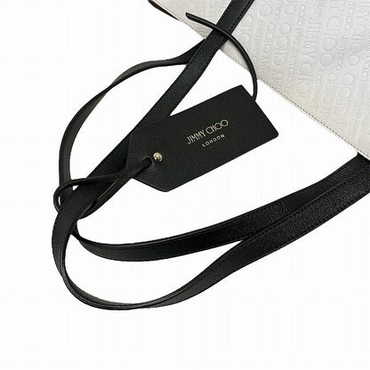 Jimmy Choo ツイスト イースト ウエスト レザー トート バッグ