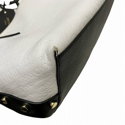 Jimmy Choo ツイスト イースト ウエスト レザー トート バッグ