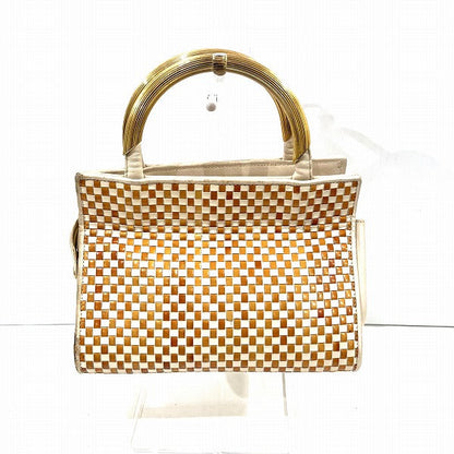 フェンディ レザー ナイロン ハンドバッグ