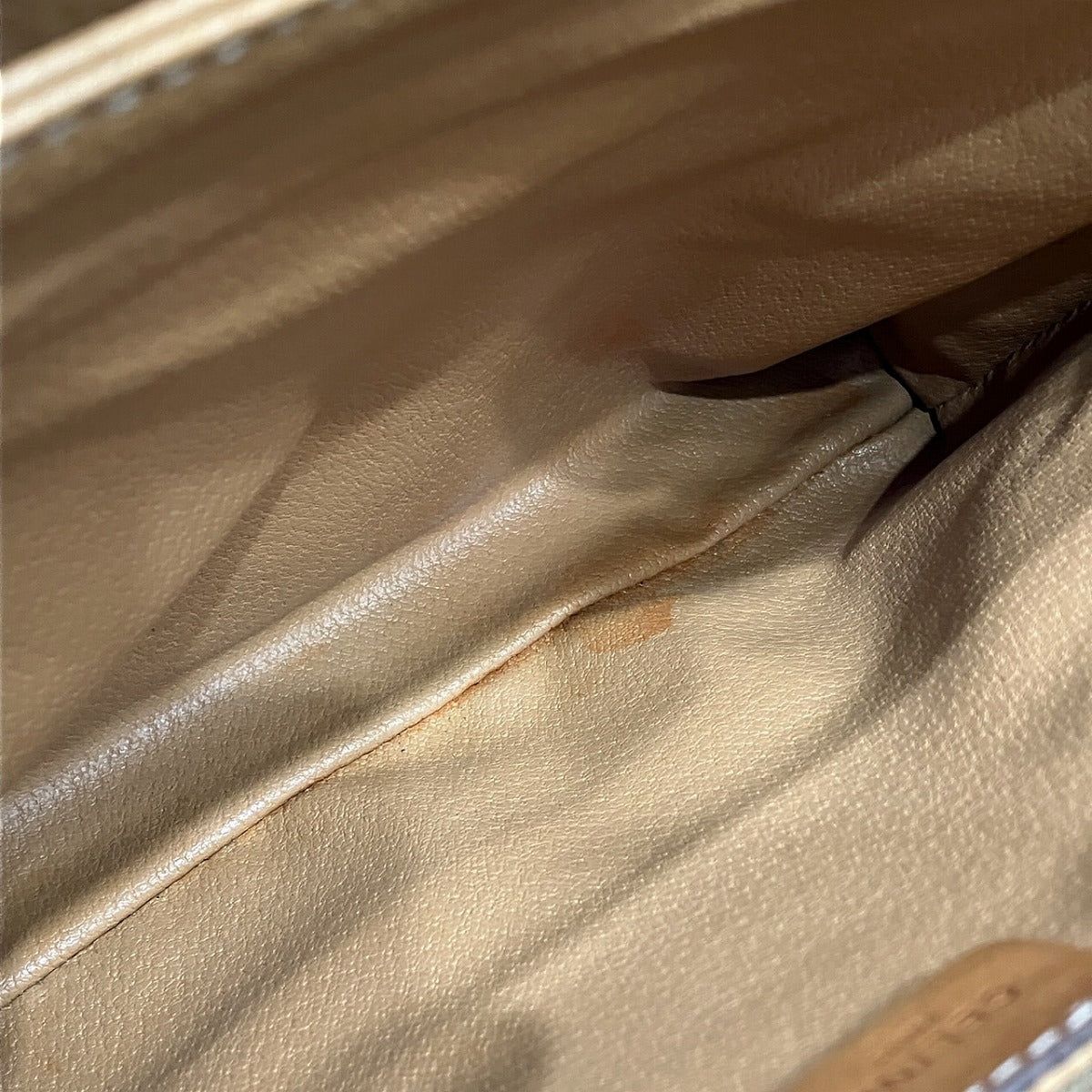 セリーヌ マカダム PVC レザー セカンドバッグ