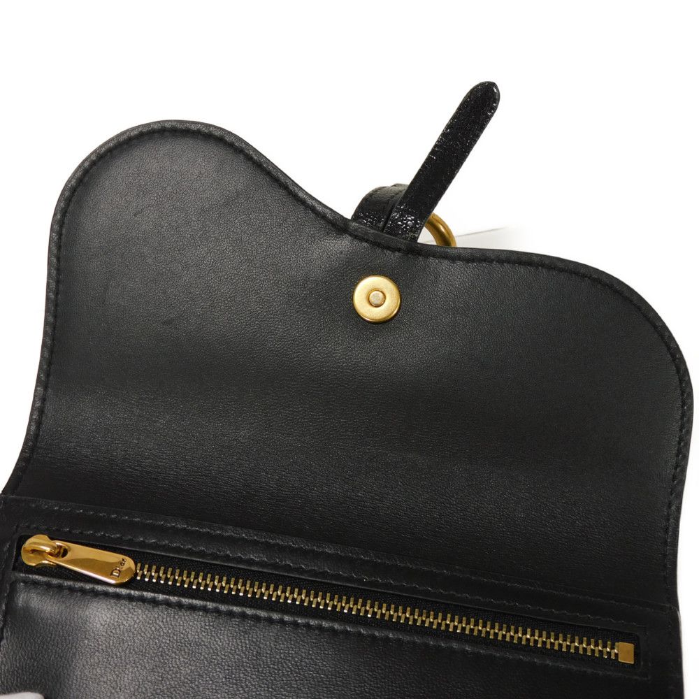 ディオール サドル スリム ウォレット ゴートスキン 長財布