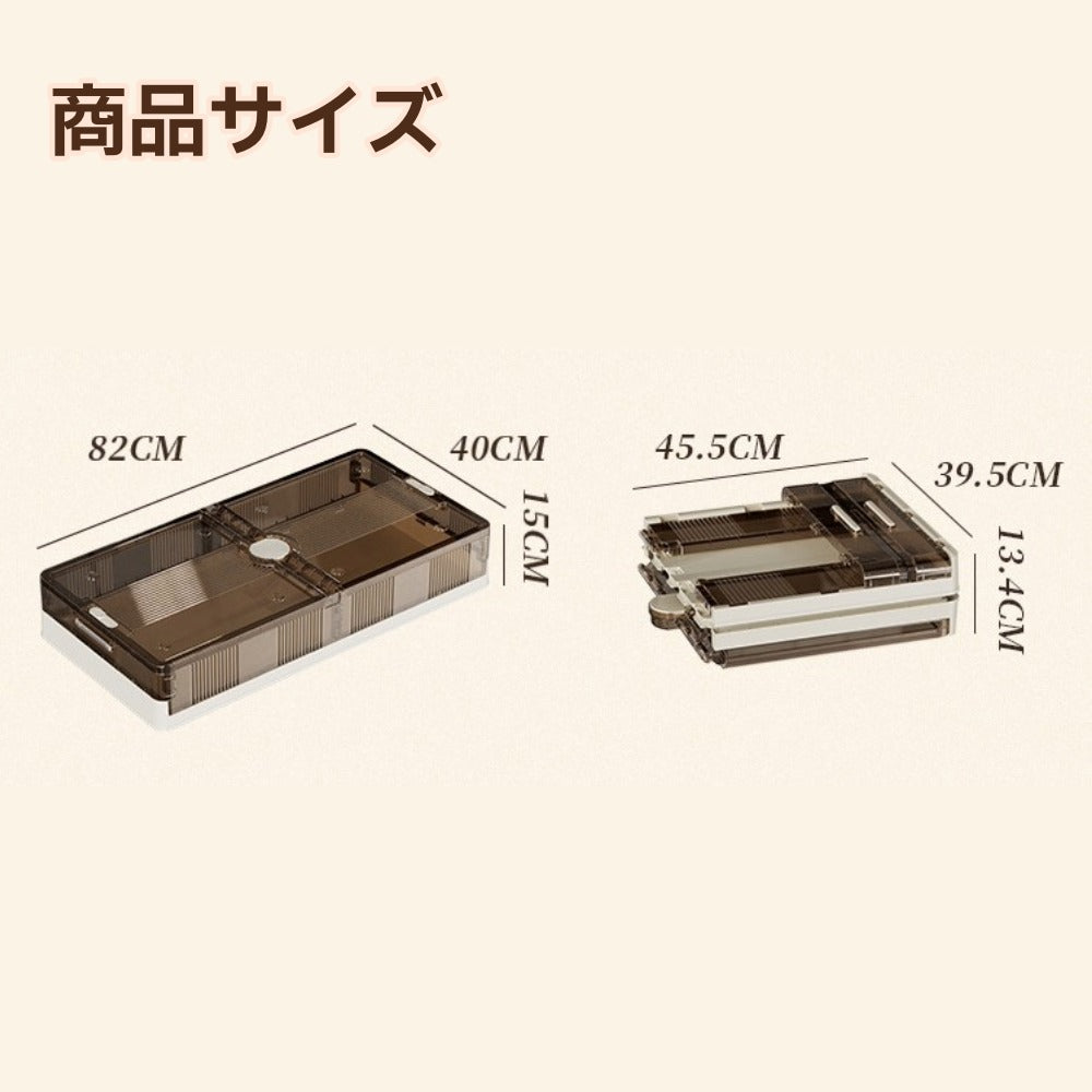 折りたたみ大容量ベッド下収納ボックス 衣装ケース
