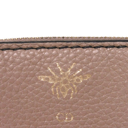 Dior Bee コンパクト ジップ ウォレット グレインド カーフスキン