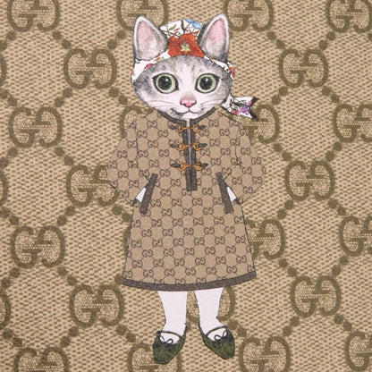 グッチ 樋口裕子 キャット プリント GG スプリーム ノートブック (日本限定)