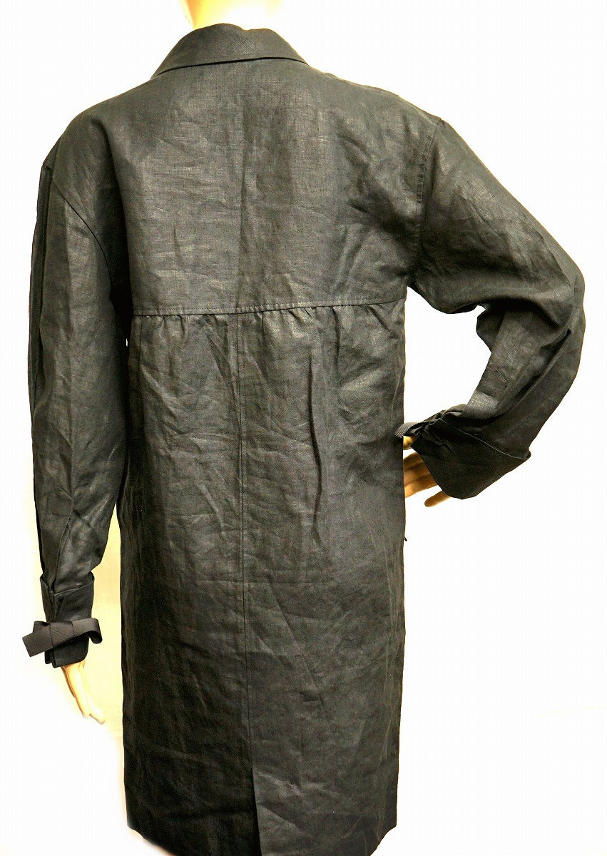 シャネル リネン ロングコート 23942