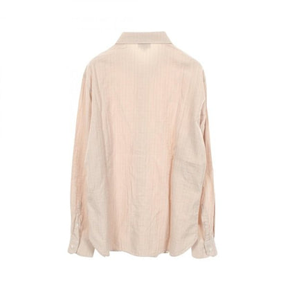Fendi FENDI Men’s Beige Cotton Zucca FF Monogram Long-Sleeve Top (Pre-Owned) Textile Tops