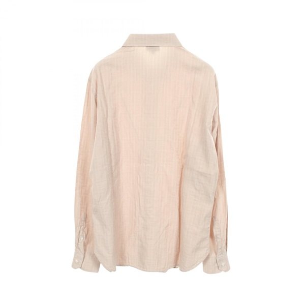 Fendi FENDI Men’s Beige Cotton Zucca FF Monogram Long-Sleeve Top (Pre-Owned) Textile Tops