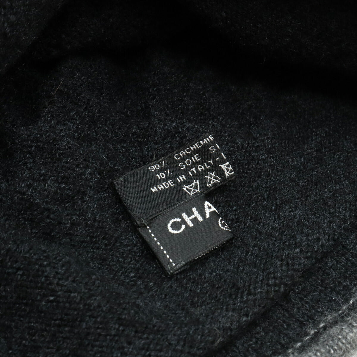 シャネル カシミヤシルク ココマーク ニットキャップ