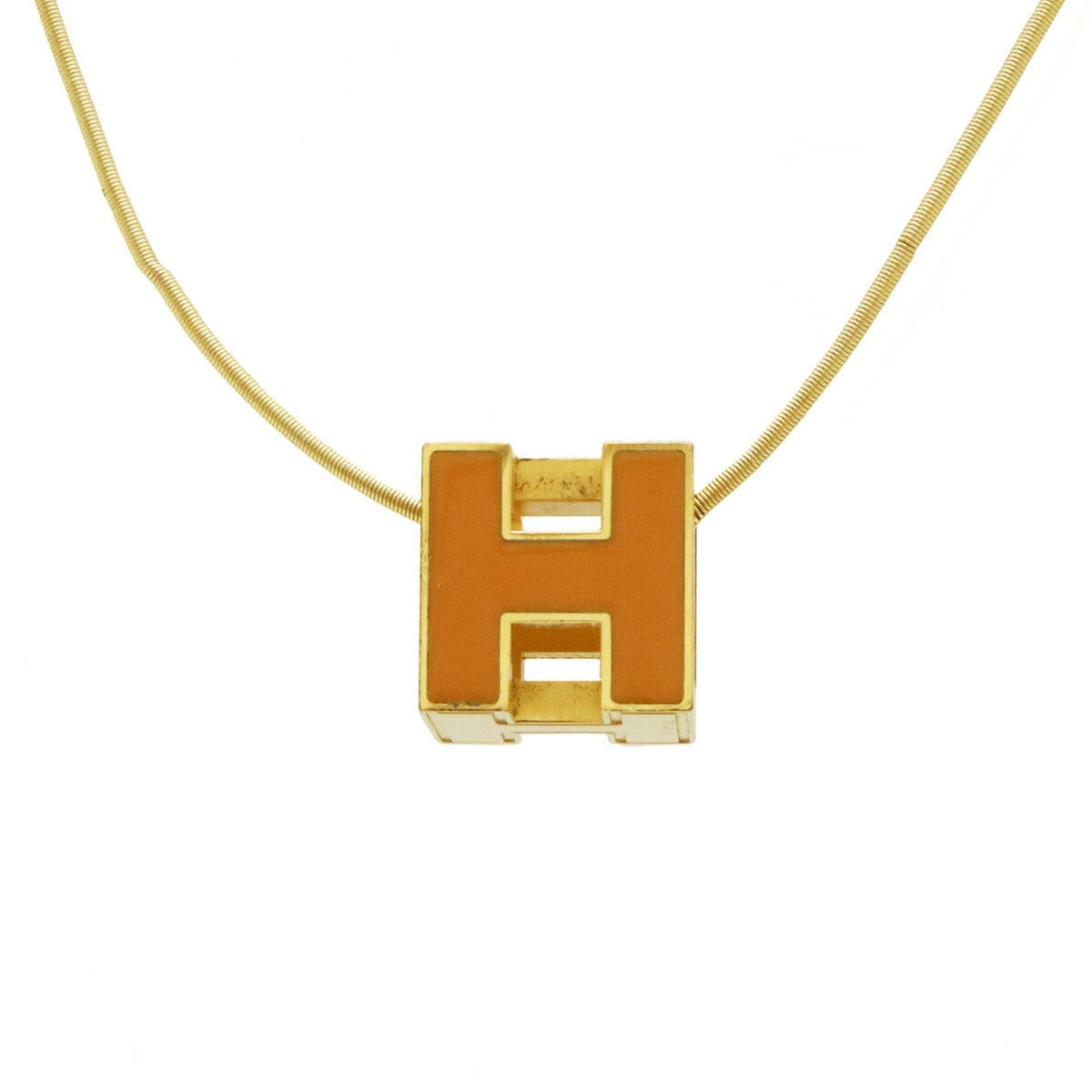 エルメス ケージド D'H H キューブ ネックレス