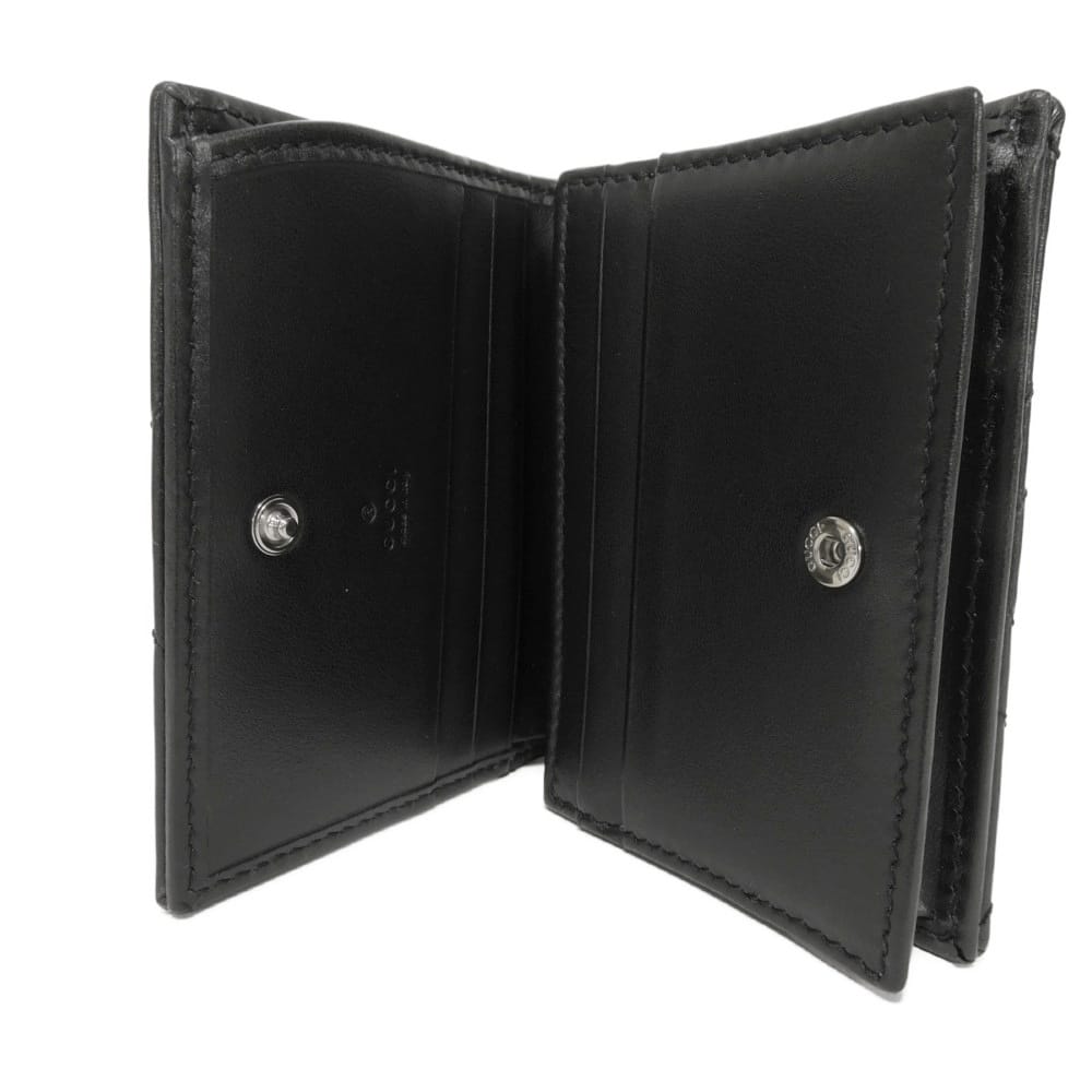 グッチ ダブルG ミニウォレット カーフレザー 二つ折り財布