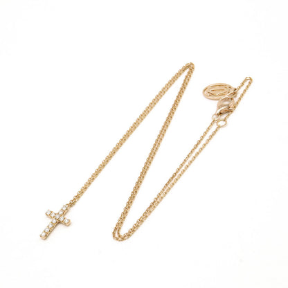 カルティエ シンボル クロス K18PG ダイヤモンド ネックレス